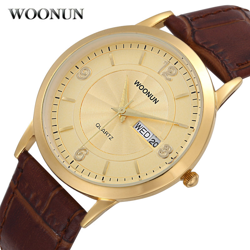 Luxury Watch Holder For Men - 2020 WOONUN 남성용 럭셔리 골드 시계,