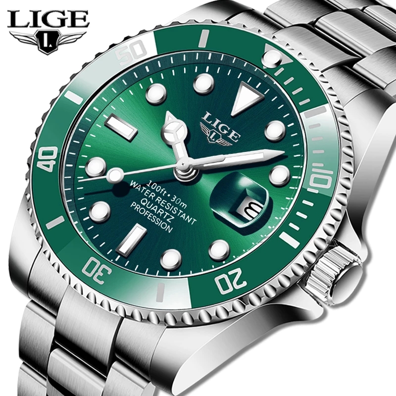 Luxury Watch Mockup - LIGE 최고 브랜드 럭셔리 패션 다이버