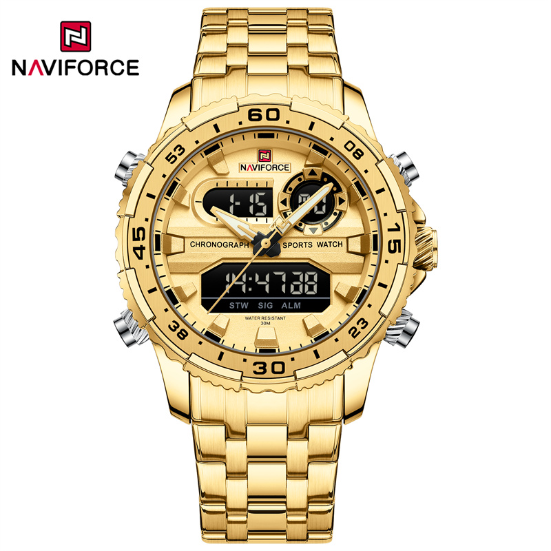 Luxury Watch Trading - NAVIFORCE 남성용 쿼츠 시계 럭셔리 무역
