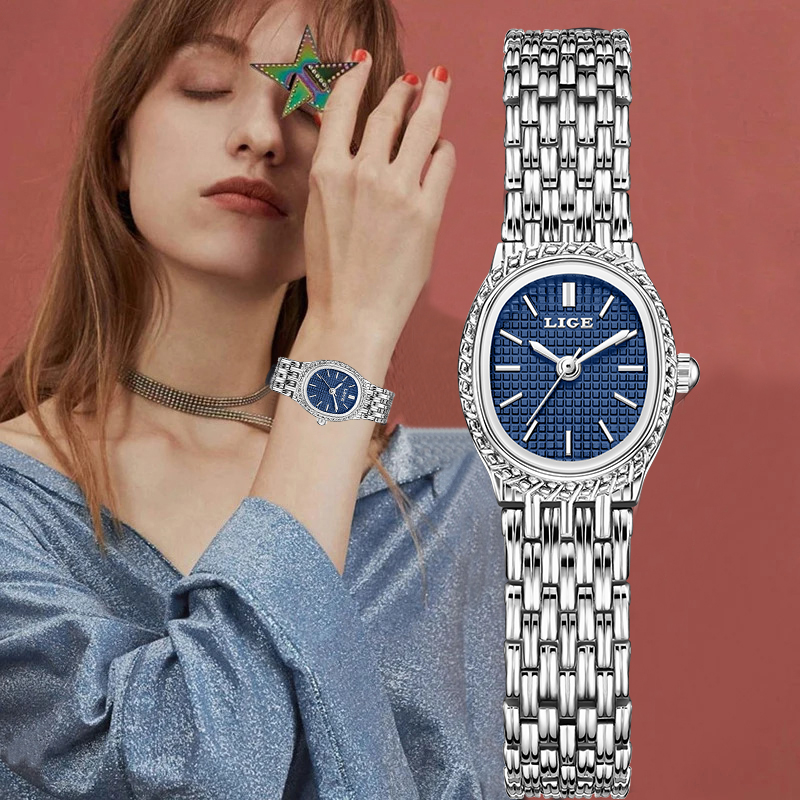 Luxury Watch Dial - LIGE 패션 럭셔리 쿼츠 여성 시계