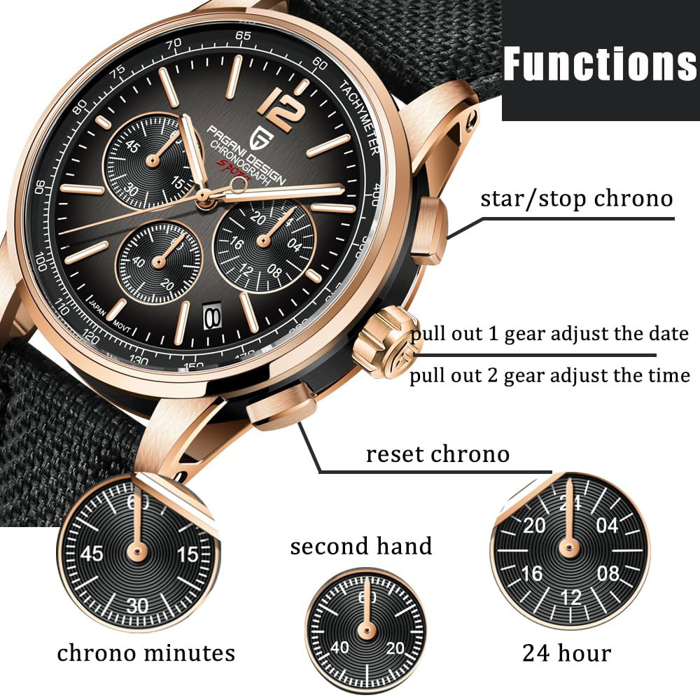 Luxury Watch Mockup - 파가니 디자인 신형 남성 시계 41mm
