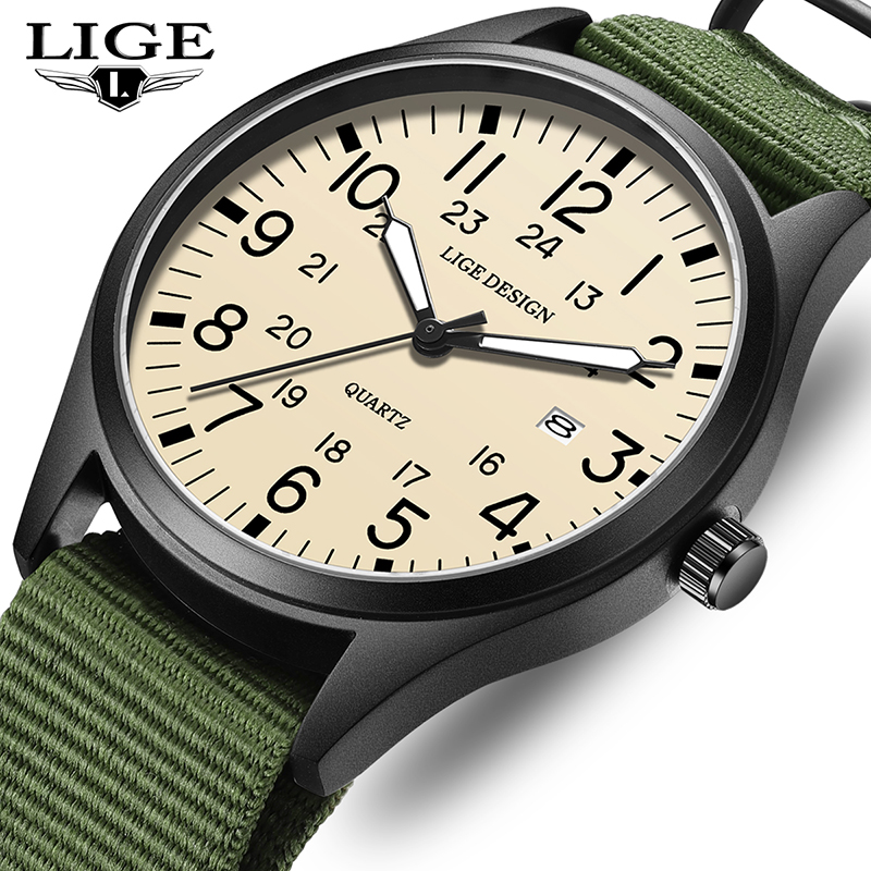Luxury Watch For Men - LIGE 2025 최신형 쿼츠 손목시계 남성용