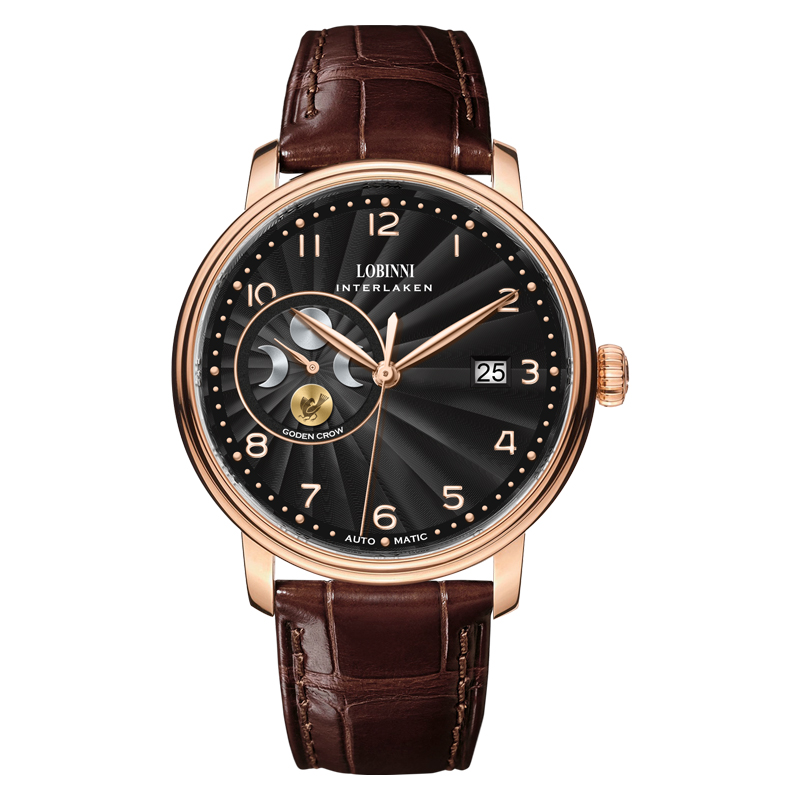 Luxury Watch Japan Brand - LOBINNI 남성용 사파이어 일본 MIYOTA 자동