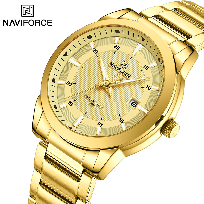 Luxury Watch Mockup - 2024 최고 브랜드 NAVIFORCE 남성용 시계