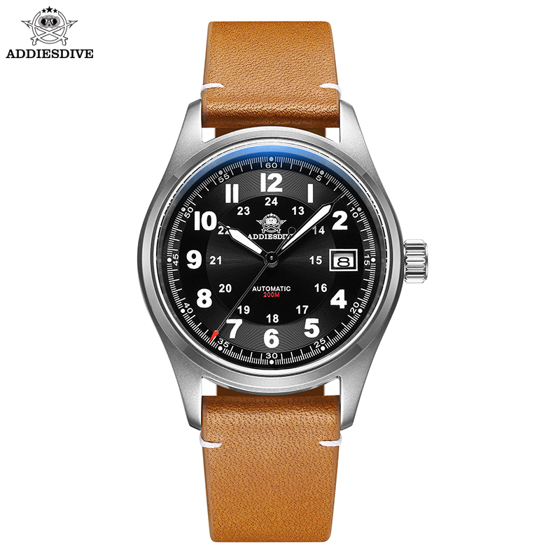 Automatic Pilot Watch - ADDIESDIVE 남성용 시계, 사파이어 크리스탈 20Bar