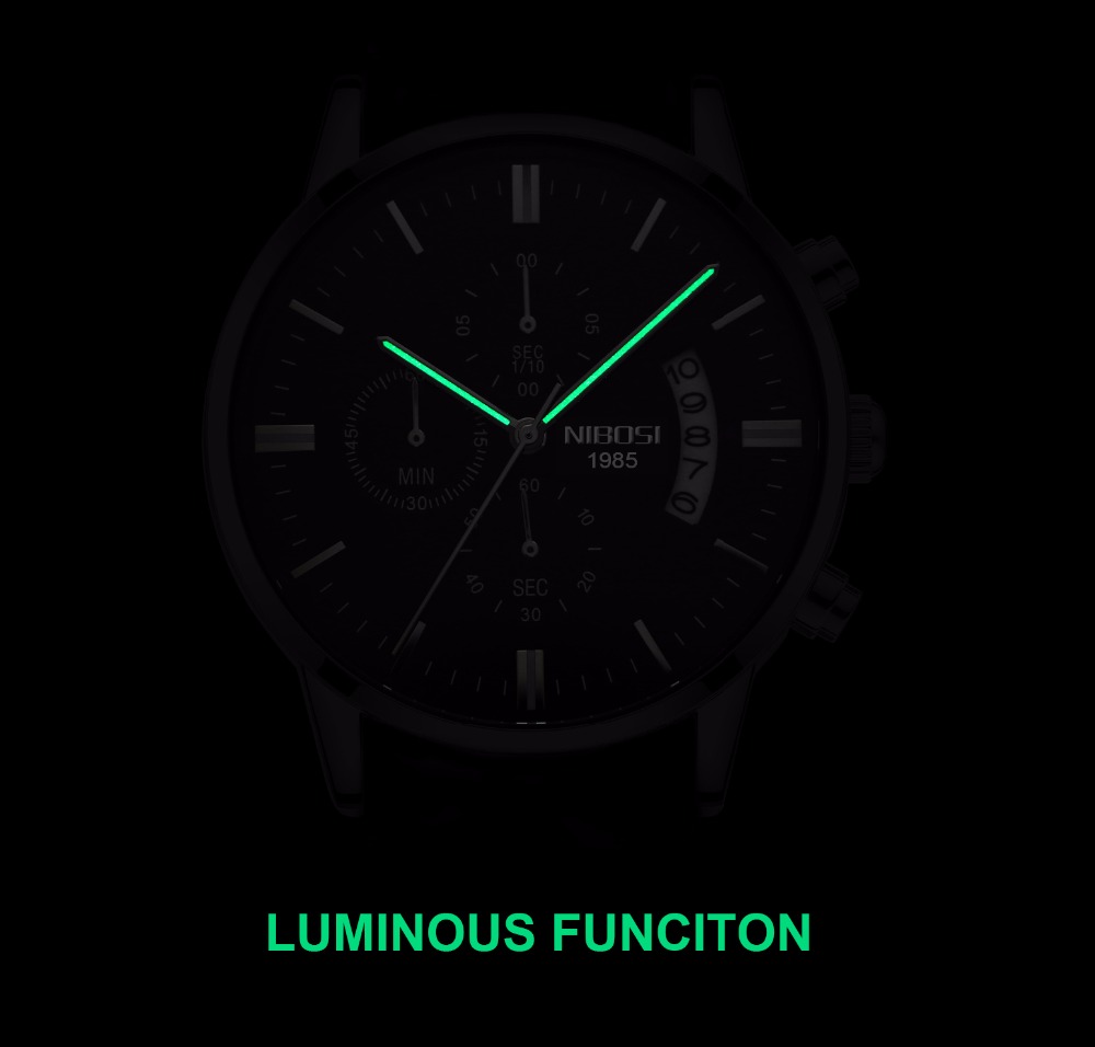 NIBOSI 스테인레스 스틸 블랙 쿼츠 시계 남성 시계 - Luxury Watch Mockup 리뷰 및 가격