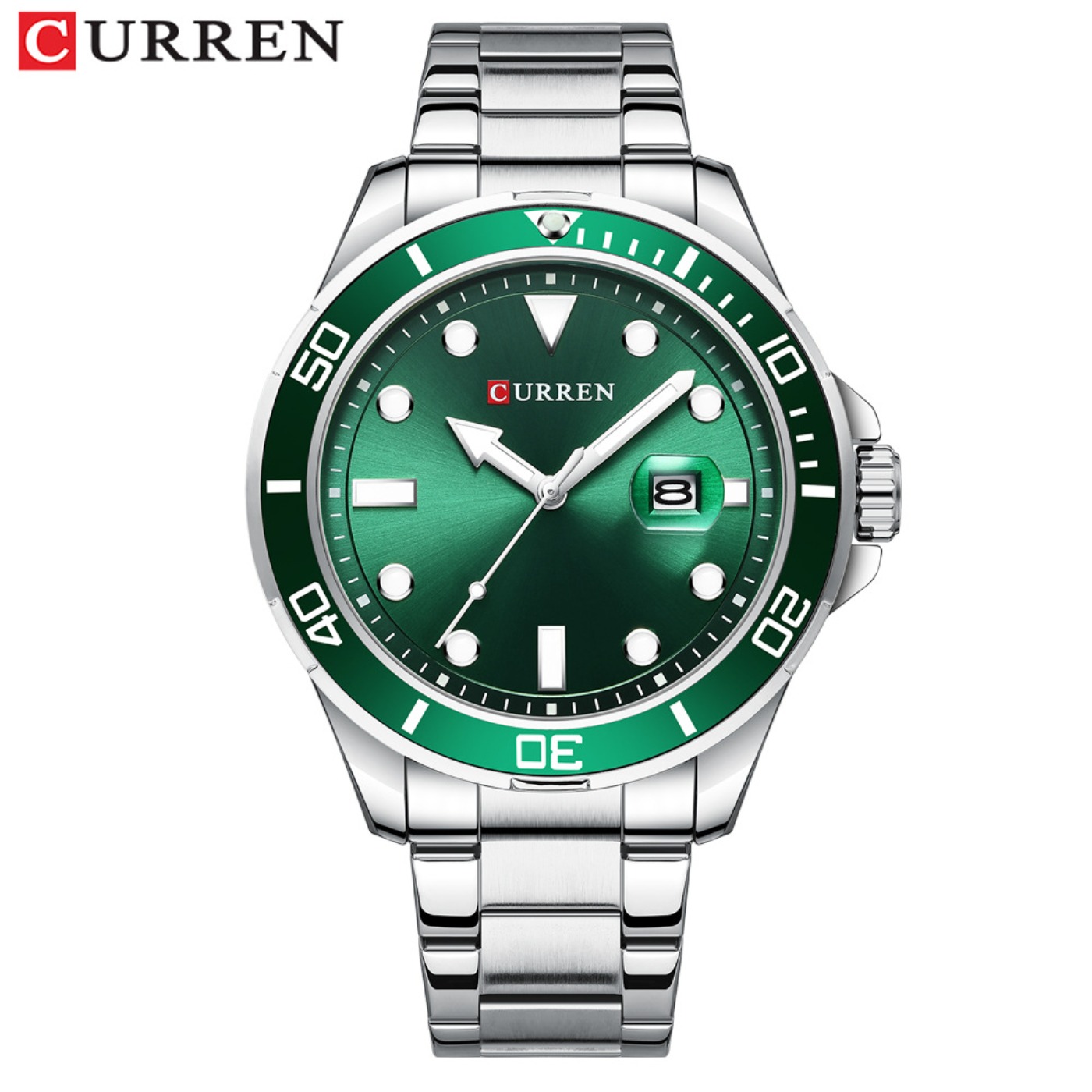 CURREN 뉴 그린 워터 고스트 시리즈 브랜드 하이엔 - Luxury Watch For Men 리뷰 및 가격
