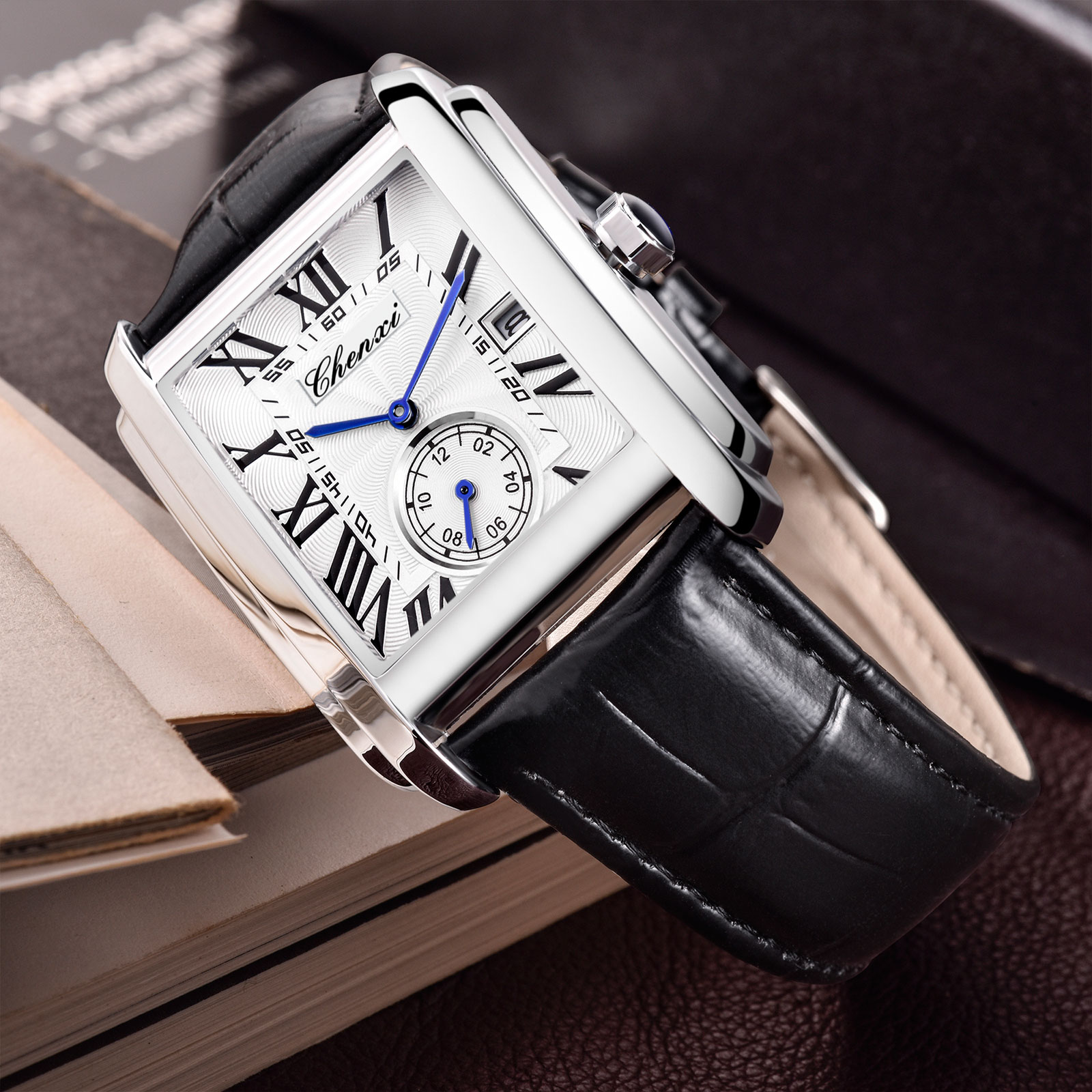 Chenxi 8216 새로운 패션 소년 클래식 직사각형 - Luxury Watch Holder For Men 리뷰 및 가격