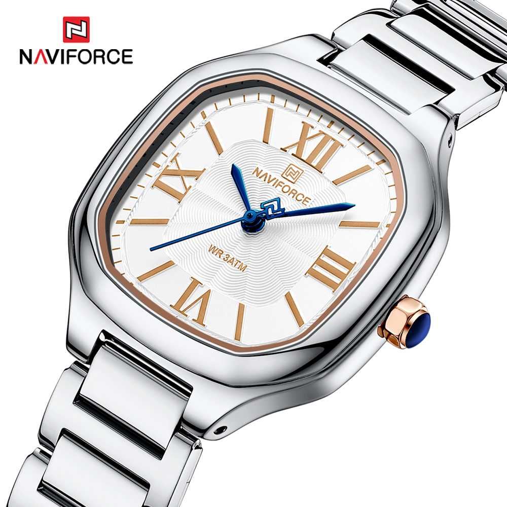 NAVIFORCE 럭셔리 여성용 시계 스퀘어 다이얼 쿼 - Luxury Watch Casio 리뷰 및 가격