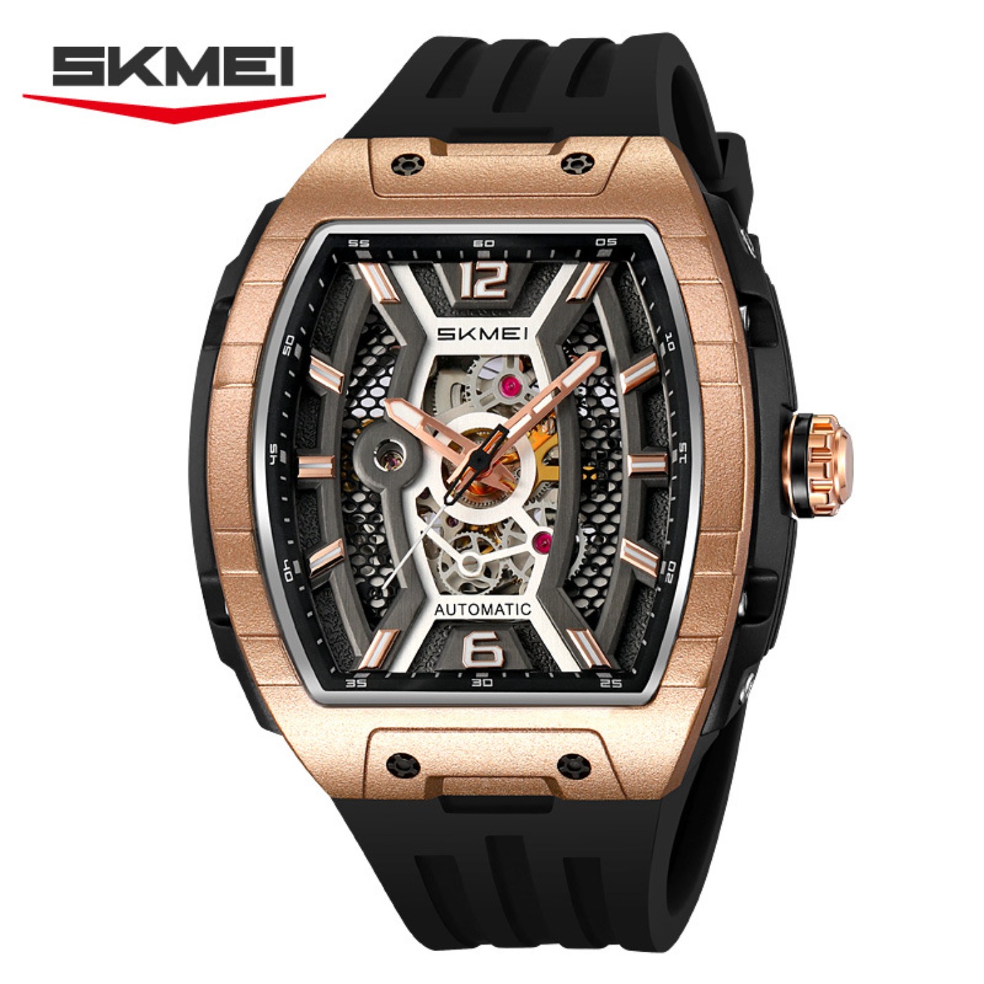 로즈 골드 토노 남성용 오토매틱 시계, 대형 케이스,  - Luxury Watch Dial 리뷰 및 가격