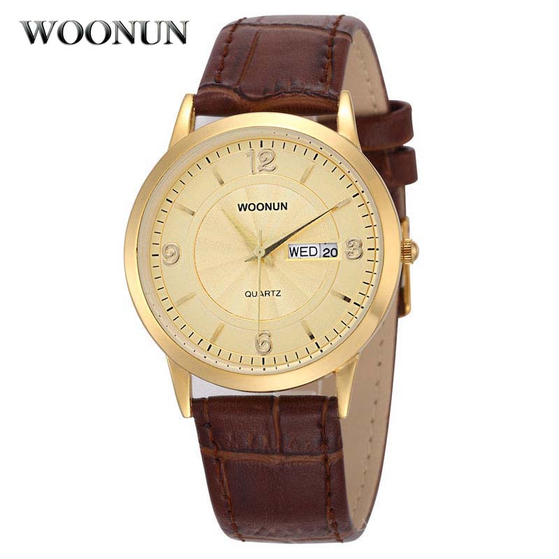 2020 WOONUN 남성용 럭셔리 골드 시계, 방수  - Luxury Watch Holder For Men 리뷰 및 가격