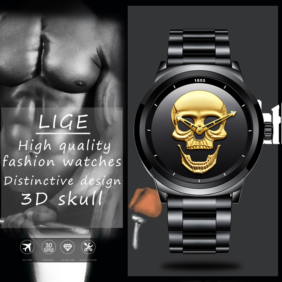 LIGE 스포츠 남성 시계 남성용 톱 브랜드 럭셔리 쿼 - Luxury Watch Mockup 리뷰 및 가격