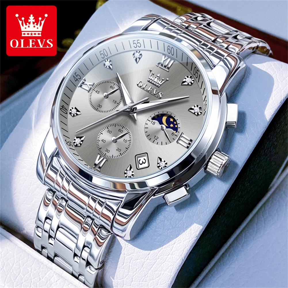 OLEVS 2858 남성용 쿼츠 시계 클래식 쓰리 아이 - Luxury Watch Dial 리뷰 및 가격