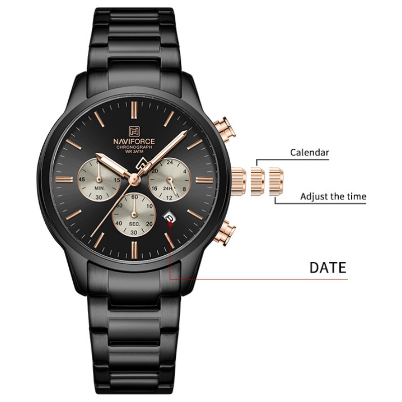 NAVIFORCE 남성용 쿼츠 크로노그래프 시계 방수  - Luxury Watch For Men 리뷰 및 가격