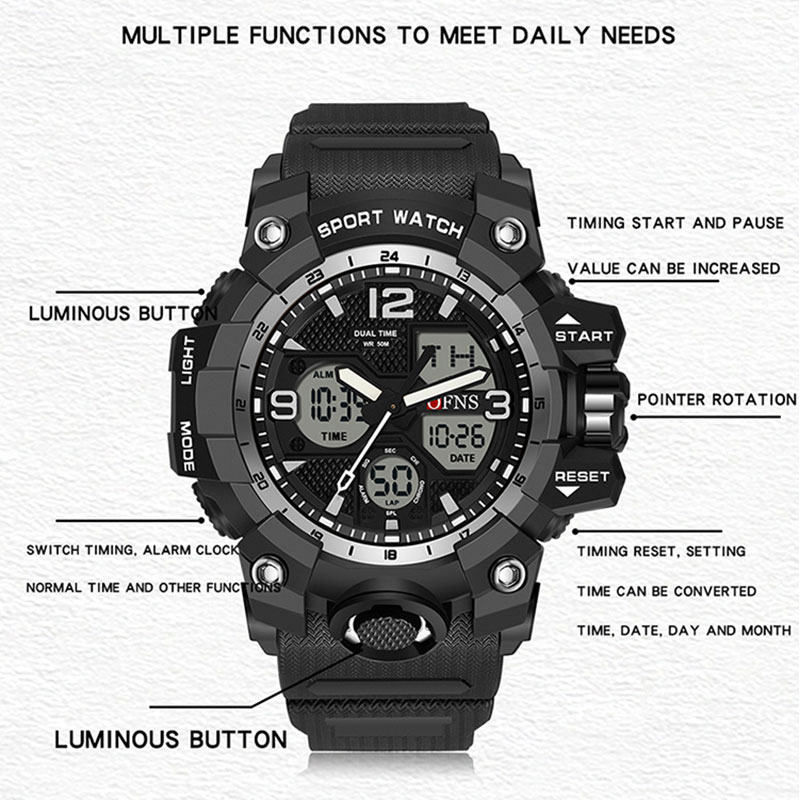 최고 브랜드 럭셔리 G 스타일 남성용 전자 시계 야외  - Luxury Watch G Shock 리뷰 및 가격