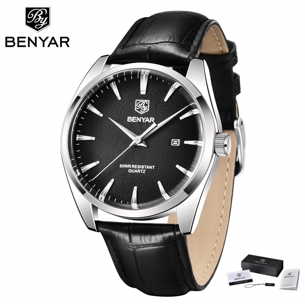베냐르 5163 최고급 명품 밀리터리 손목시계 가죽 쿼 - Luxury Watch Mockup 리뷰 및 가격
