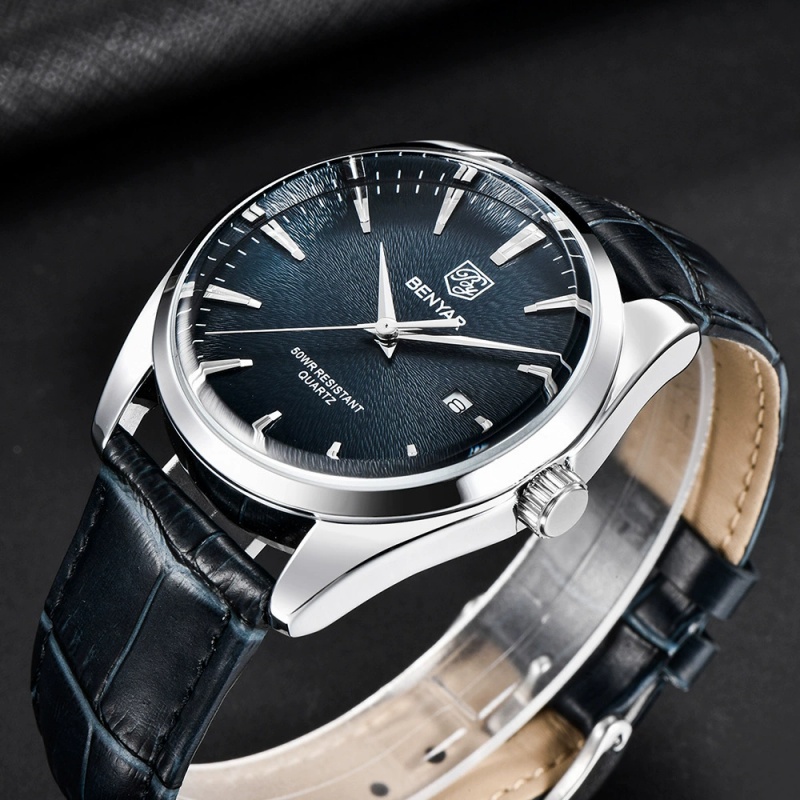 베냐르 5163 최고급 명품 밀리터리 손목시계 가죽 쿼 - Luxury Watch Mockup 리뷰 및 가격