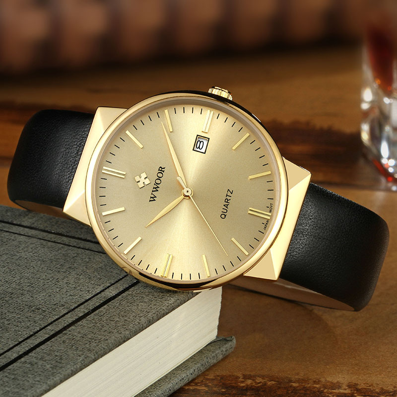 WWOOR 남성 시계 탑 브랜드 명품 방수 정품 가죽  - Luxury Watch Holder For Men 리뷰 및 가격