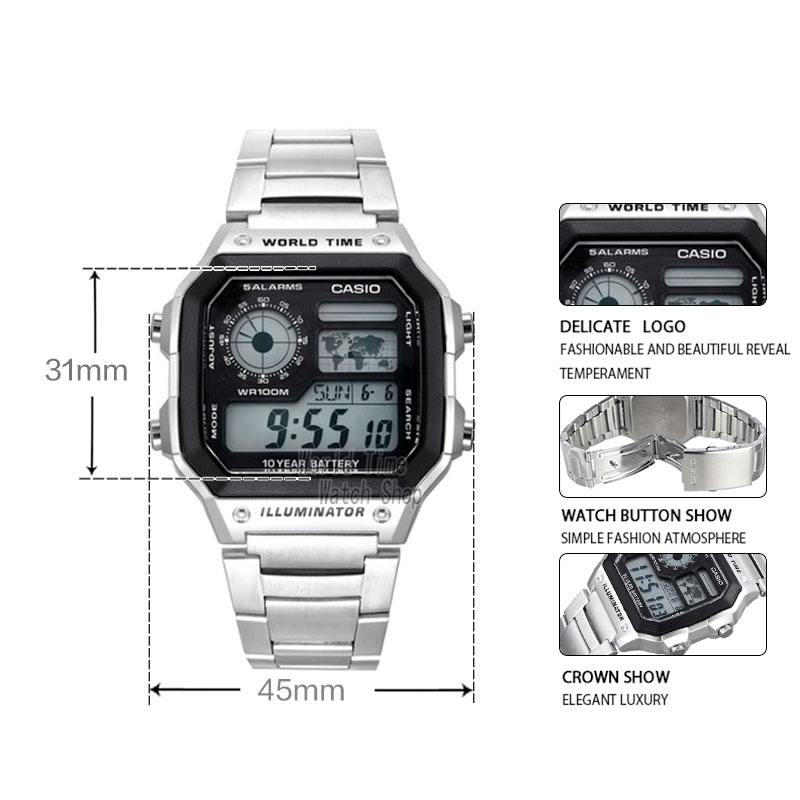 카시오 시계 폭발 시계 남성 세트 브랜드 럭셔리 LED - Luxury Watch Casio 리뷰 및 가격