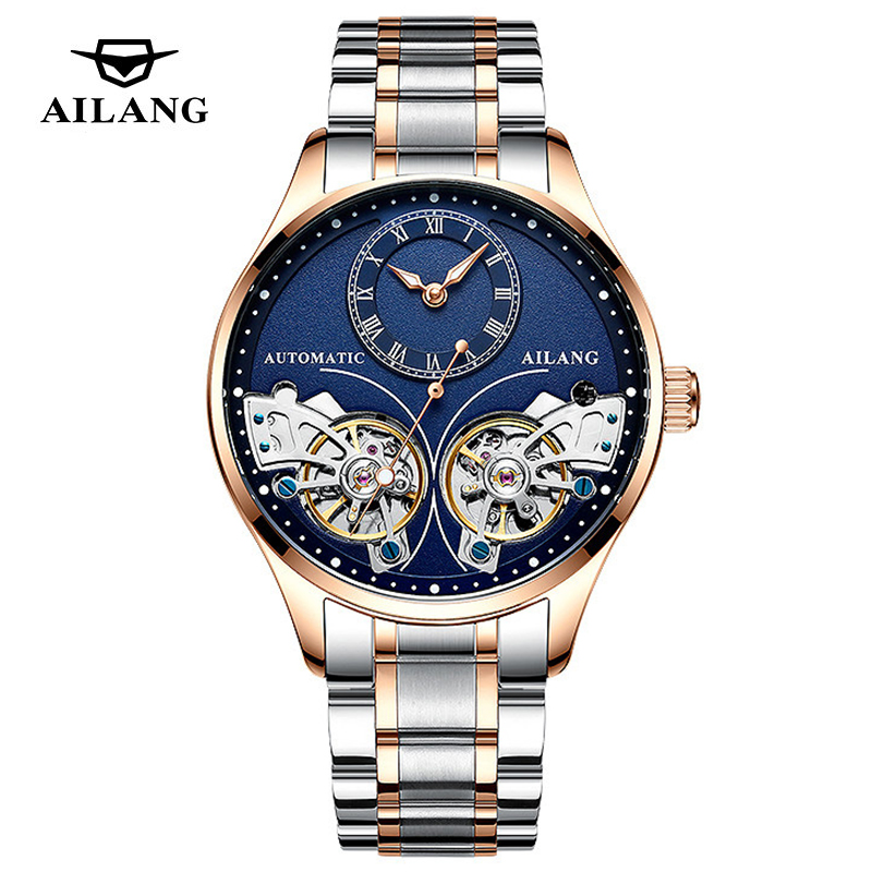 AILANG 남성용 브랜드의 새로운 패션 더블 뚜르 비 - Automatic Pilot Watch 리뷰 및 가격
