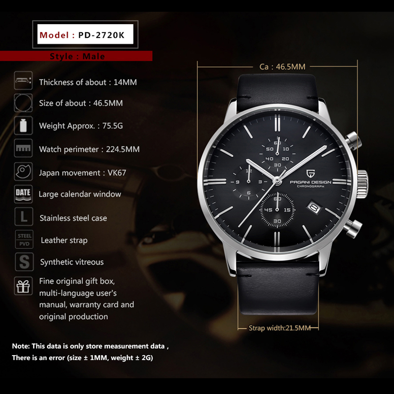 2026년 신제품 파가니 디자인 브랜드 남성용 럭셔리  - Luxury Watch Holder For Men 리뷰 및 가격