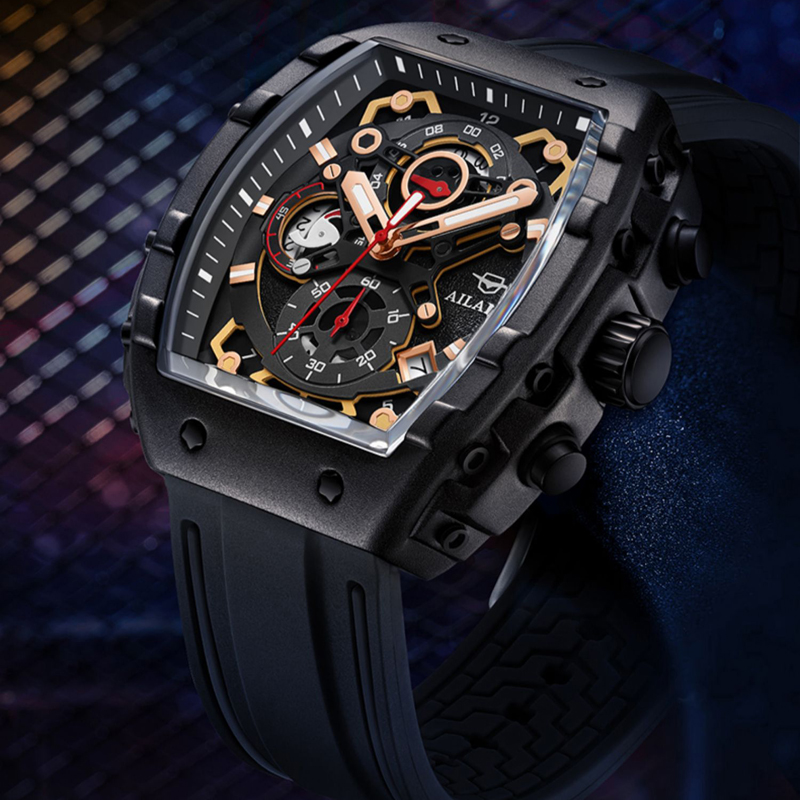 AILANG 남성용 방수 고무 스트랩 시계, 럭셔리 트 - Luxury Watch Trends 2025 리뷰 및 가격