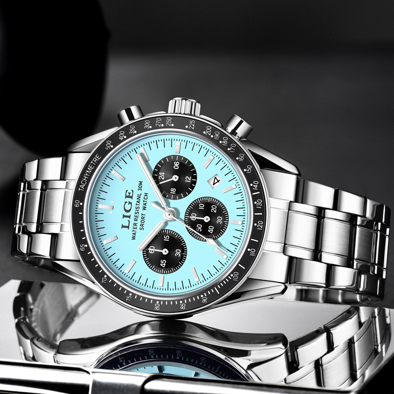 LIGE 최고급 브랜드 남성용 새 시계 쿼츠 남성 시계 - Luxury Watch Holder For Men 리뷰 및 가격