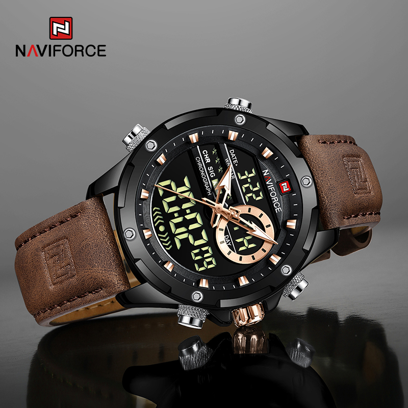 새로운 NAVIFORCE 남성용 시계 쿼츠 크로노그래프 - Luxury Watch Holder For Men 리뷰 및 가격