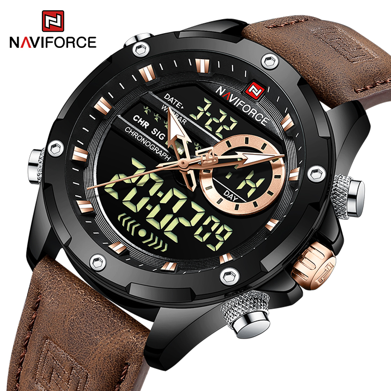 새로운 NAVIFORCE 남성용 시계 쿼츠 크로노그래프 - Luxury Watch Holder For Men 리뷰 및 가격
