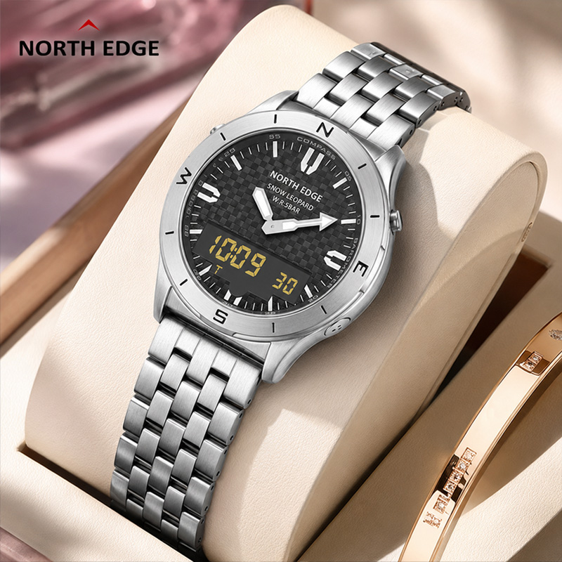NORTH EDGE 남성용 스포츠 디지털 시계 남성용  - Compass Watch Luxury 리뷰 및 가격