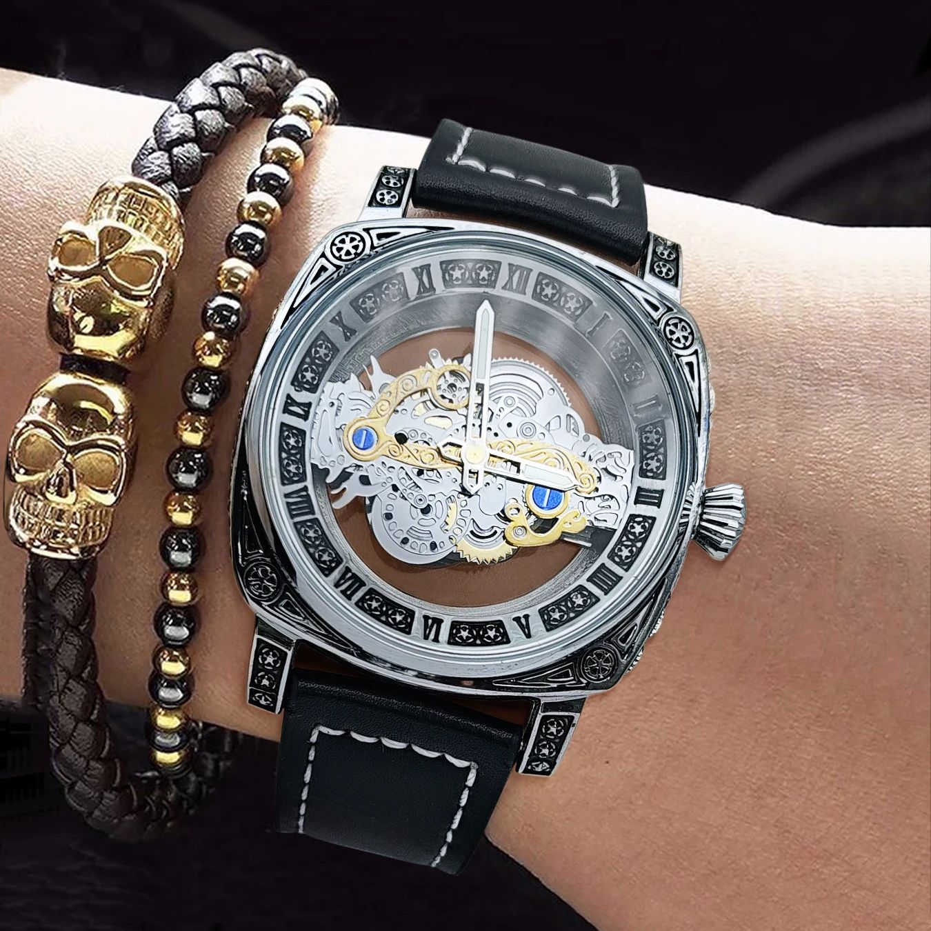 남성용 시계, 사각형 고급 비즈니스 쿼츠 손목시계, 속 - Luxury Watch Values 리뷰 및 가격