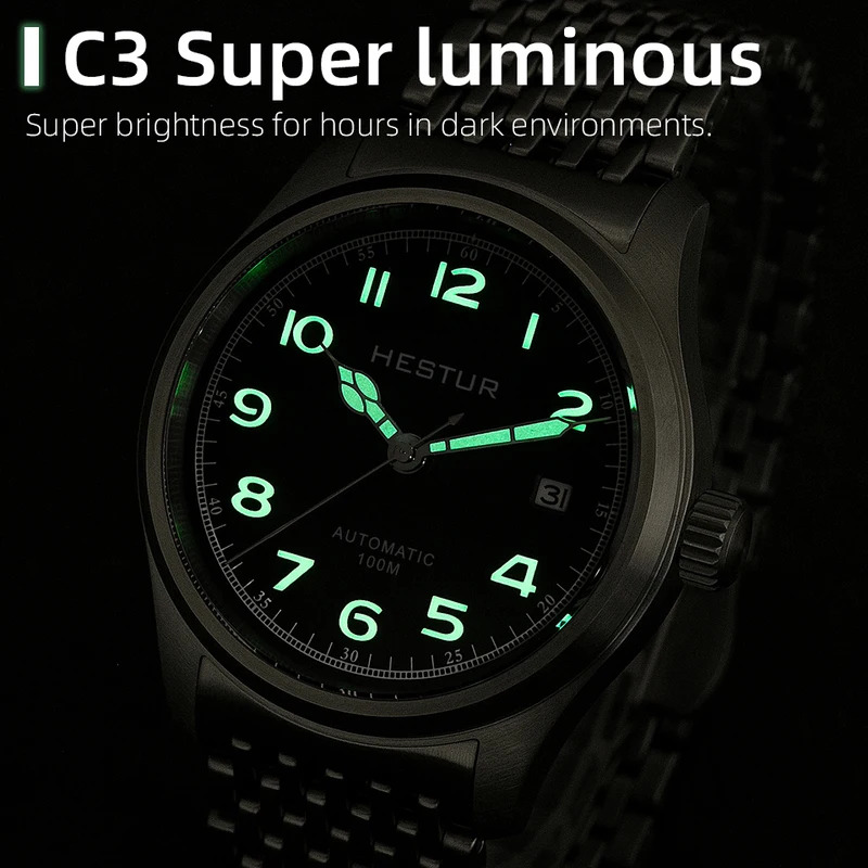 헤스터 오토매틱 메카니컬 시계 파일럿 남성용 38mm  - Automatic Pilot Watch 리뷰 및 가격