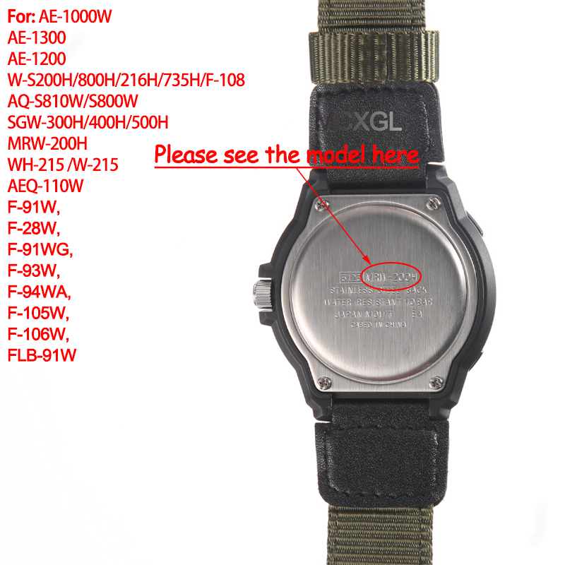 카시오 W800H 남성용 캔버스 스포츠 블랙 그린 팔찌 - Luxury Watch Casio 리뷰 및 가격