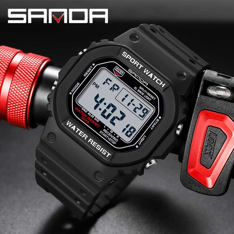 SANDA G 스타일 디지털 시계 남자 야외 방수 스포 - Luxury Watch G Shock 리뷰 및 가격