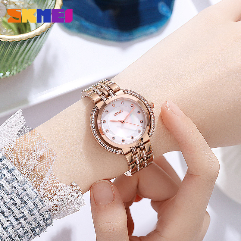 여성용 팔찌 쿼츠 시계 고급 라인스톤 다이얼 아연 합금 - Luxury Watch Dial 리뷰 및 가격