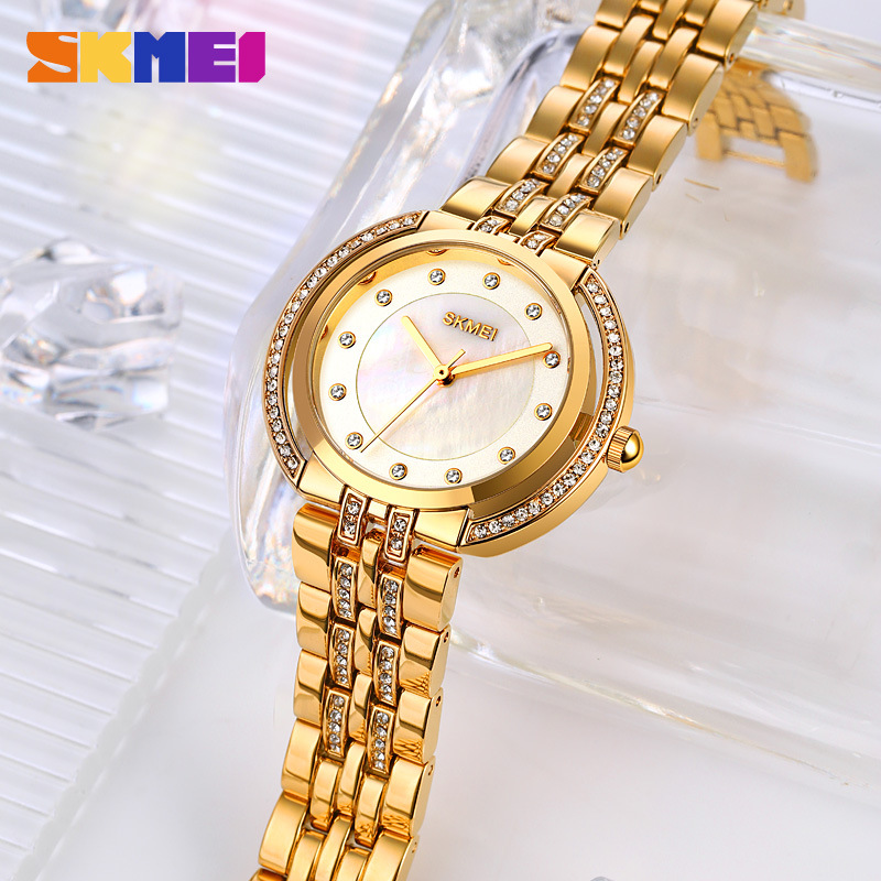 여성용 팔찌 쿼츠 시계 고급 라인스톤 다이얼 아연 합금 - Luxury Watch Dial 리뷰 및 가격