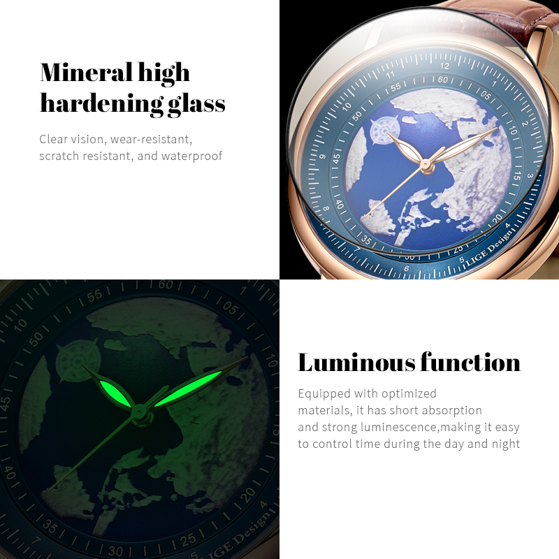 LIGE 2026 새로운 최고급 브랜드 명품 남성 손목 - Luxury Watch Mockup 리뷰 및 가격