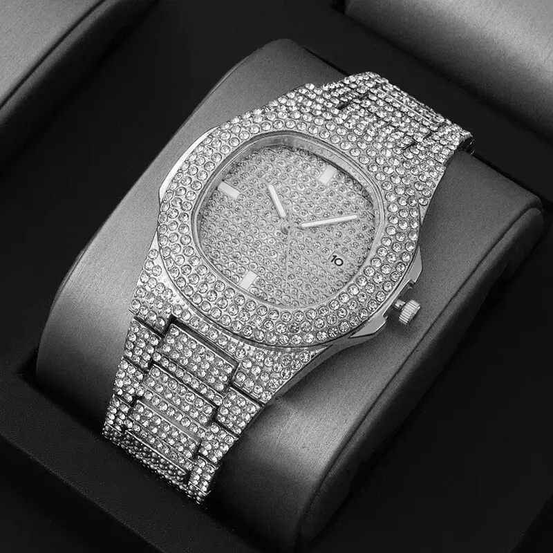 신상 패션 풀 다이아몬드 남성용 시계, 별이 빛나는 하 - Luxury Watch Trading 리뷰 및 가격